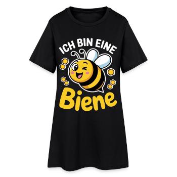 Costume de carnaval Je suis une abeille - Robe T-shirt Femme - noir - Devant