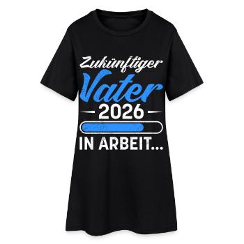Future papa FUTUR PÈRE EN DEVENIR 2026 - Robe T-shirt Femme - noir - Devant