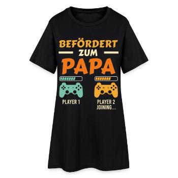Future papa PROMU À PAPA Drôle - Robe T-shirt Femme - noir - Devant