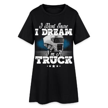 Truck Driver - Women’s T-Shirt Dress - black - Front