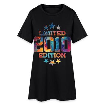 ÉDITION LIMITÉE 2010 16E ANNIVERSAIRE - Robe T-shirt Femme - noir - Devant