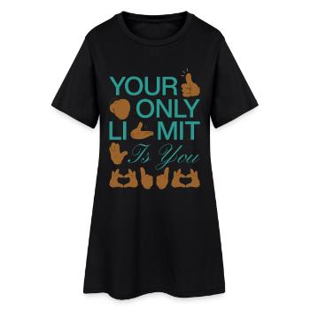 L’acceptation au lieu des préjugés - Robe T-shirt Femme - noir - Devant