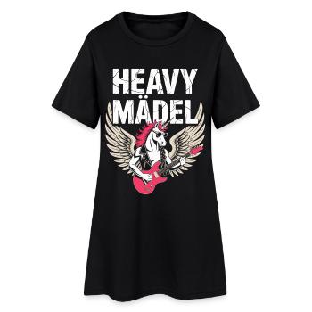 Heavy Metal Rock Festival Licorne Heavy Girl - Robe T-shirt Femme - noir - Devant