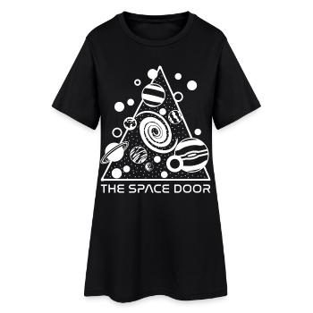 Une porte sur l'espace - Robe T-shirt Femme - noir - Devant