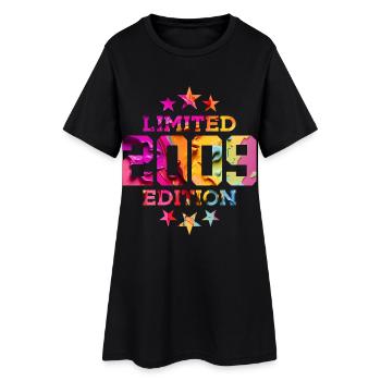 ÉDITION LIMITÉE 2009 17E ANNIVERSAIRE - Robe T-shirt Femme - noir - Devant