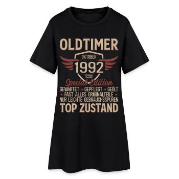 33. Geburtstag Geschenk Oldtimer Oktober 1992 - Frauen T-Shirt-Kleid - Schwarz - Vorne