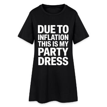 Inflation Robe de soirée Dire - Robe T-shirt Femme - noir - Devant