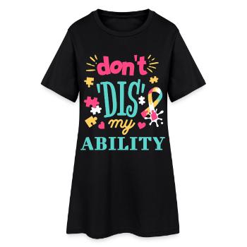 L’acceptation au lieu des préjugés - Robe T-shirt Femme - noir - Devant