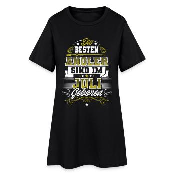 Angler Geburtstag Juli - Frauen T-Shirt-Kleid - Schwarz - Vorne