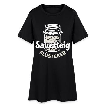 Sauerteig Flüsterer Spruch - Frauen T-Shirt-Kleid - Schwarz - Vorne
