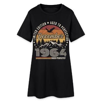 December 1964 Original Edition December Gift - Women’s T-Shirt Dress - black - Front