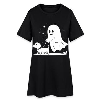 Ghost Dog Night Friend - Women’s T-Shirt Dress - black - Front