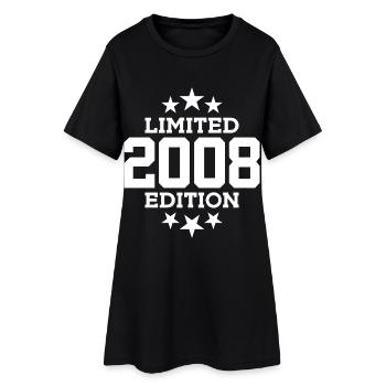 ÉDITION LIMITÉE 2008 18E ANNIVERSAIRE - Robe T-shirt Femme - noir - Devant