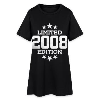 ÉDITION LIMITÉE 2008 18E ANNIVERSAIRE - Robe T-shirt Femme - noir - Devant