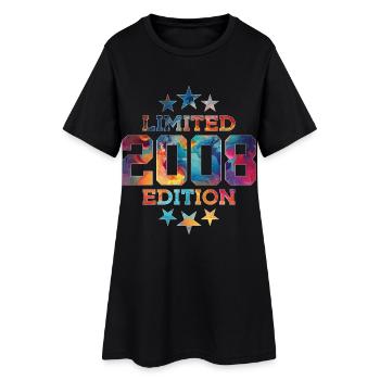 ÉDITION LIMITÉE 2008 18E ANNIVERSAIRE - Robe T-shirt Femme - noir - Devant