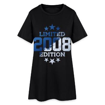 ÉDITION LIMITÉE 2008 18E ANNIVERSAIRE - Robe T-shirt Femme - noir - Devant