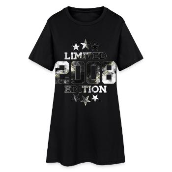 ÉDITION LIMITÉE 2008 18E ANNIVERSAIRE - Robe T-shirt Femme - noir - Devant