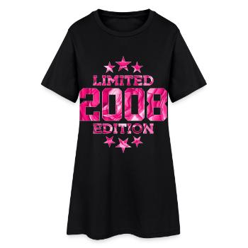 ÉDITION LIMITÉE 2008 18E ANNIVERSAIRE - Robe T-shirt Femme - noir - Devant