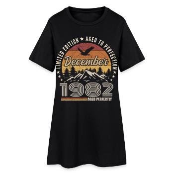 December 1982 Original Edition December Gift - Women’s T-Shirt Dress - black - Front