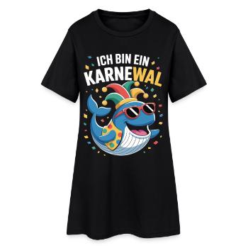 Costume de carnaval, Karnewal, Fasnacht - Robe T-shirt Femme - noir - Devant