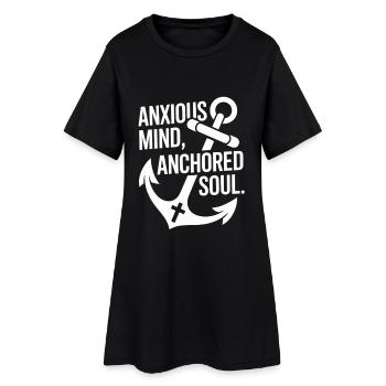 Hébreux 6 Verset biblique Jésus Foi - Robe T-shirt Femme - noir - Devant