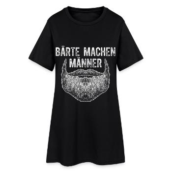 Bärte Machen Männer / Bart, Bartträger Spruch - Frauen T-Shirt-Kleid - Schwarz - Vorne