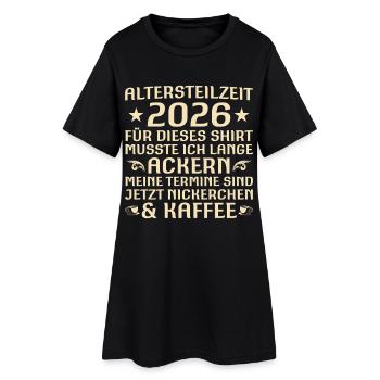 Retraite partielle 2026 Adieu drôle de collègue - Robe T-shirt Femme - noir - Devant