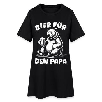 Buveurs de bière BIÈRE POUR PAPA Pères drôles - Robe T-shirt Femme - noir - Devant