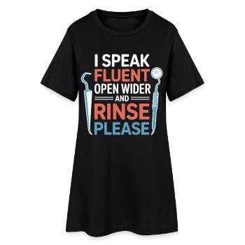 For The Dental Nurse Clinic Life Squad  - Women’s T-Shirt Dress - black - Front