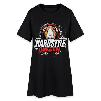 Hardstyle Queen – cobaye avec casque - Robe T-shirt Femme - noir - Devant