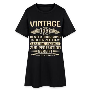 Millésime depuis 1981 Millésime - 45ème Anniversaire - Robe T-shirt Femme - noir - Devant