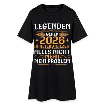 Retraite partielle 2025 collègue de travail en préretraite - Robe T-shirt Femme - noir - Devant
