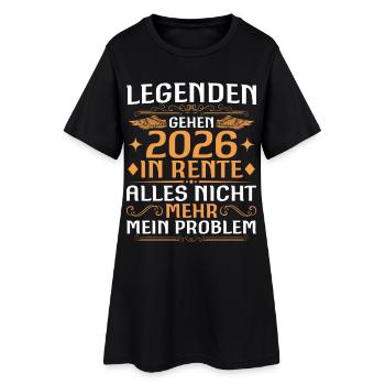 Pensioner 2025 Work colleague Legend retired - Women’s T-Shirt Dress - black - Front