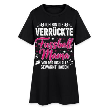 I'm the crazy football mom - Women’s T-Shirt Dress - black - Front