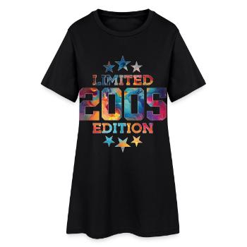 ÉDITION LIMITÉE 21E ANNIVERSAIRE 2005 - Robe T-shirt Femme - noir - Devant