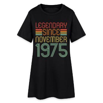 Légendaire depuis novembre 1975, rétro, anniversaire - Robe T-shirt Femme - noir - Devant