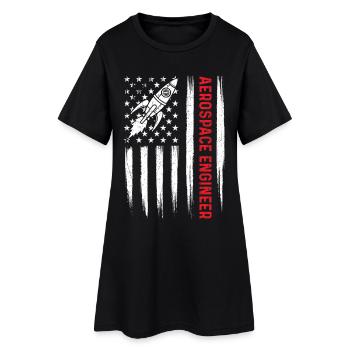 Aerospace Engineer Simple Bold STEM Pride Quote - Women’s T-Shirt Dress - black - Front