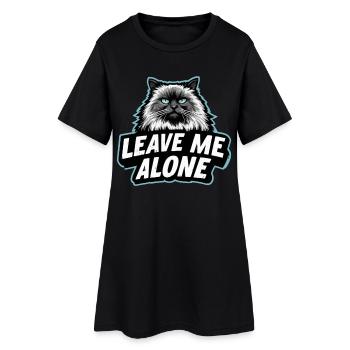 LAISSEZ-MOI TRANQUILLE - Funny Ragdoll Cat Design - Robe T-shirt Femme - noir - Devant