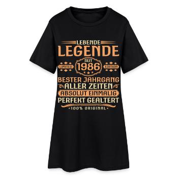 40ème Anniversaire - Légende depuis 1986 Millésime - Robe T-shirt Femme - noir - Devant