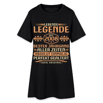 18ème Anniversaire - Légende depuis 2008 Millésime - Robe T-shirt Femme - noir - Devant