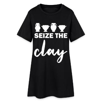 Silhouette du trophée Seize The Day - Robe T-shirt Femme - noir - Devant