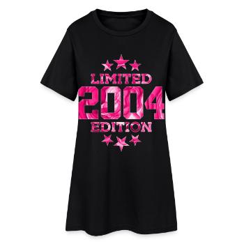 LIMITED EDITION 2004 22. GEBURTSTAG - Frauen T-Shirt-Kleid - Schwarz - Vorne