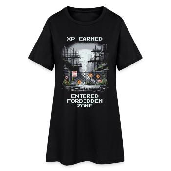 Obtenir XP : Zone interdite découverte - Robe T-shirt Femme - noir - Devant