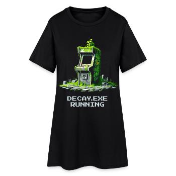Verfall.exe course à pied | Dystopie d’arcade rétro - Robe T-shirt Femme - noir - Devant