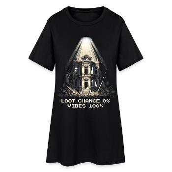 Pas de butin, juste des vibrations | Ruines de l’Urban Fantasy - Robe T-shirt Femme - noir - Devant