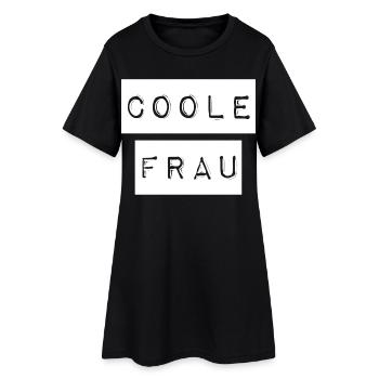 Voici à quoi ressemble une femme cool - Robe T-shirt Femme - noir - Devant