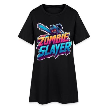 Faucheur zombie - Robe T-shirt Femme - noir - Devant