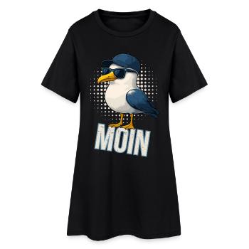 Moin - Mouette avec lunettes de soleil - Robe T-shirt Femme - noir - Devant