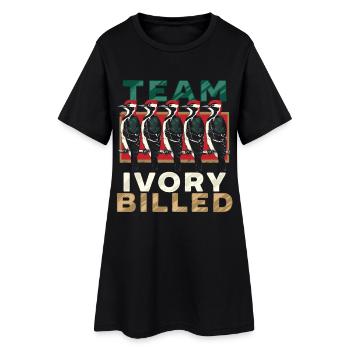 Pic ivoire Birdwatcher Équipe d’ornithologues à bec ivoire - Robe T-shirt Femme - noir - Devant