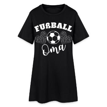 Soccer Granny Coeur Design - Robe T-shirt Femme - noir - Devant